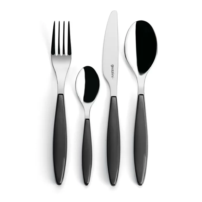 24-Piece Cutlery Set Feeling- Grey - Inhomebuy