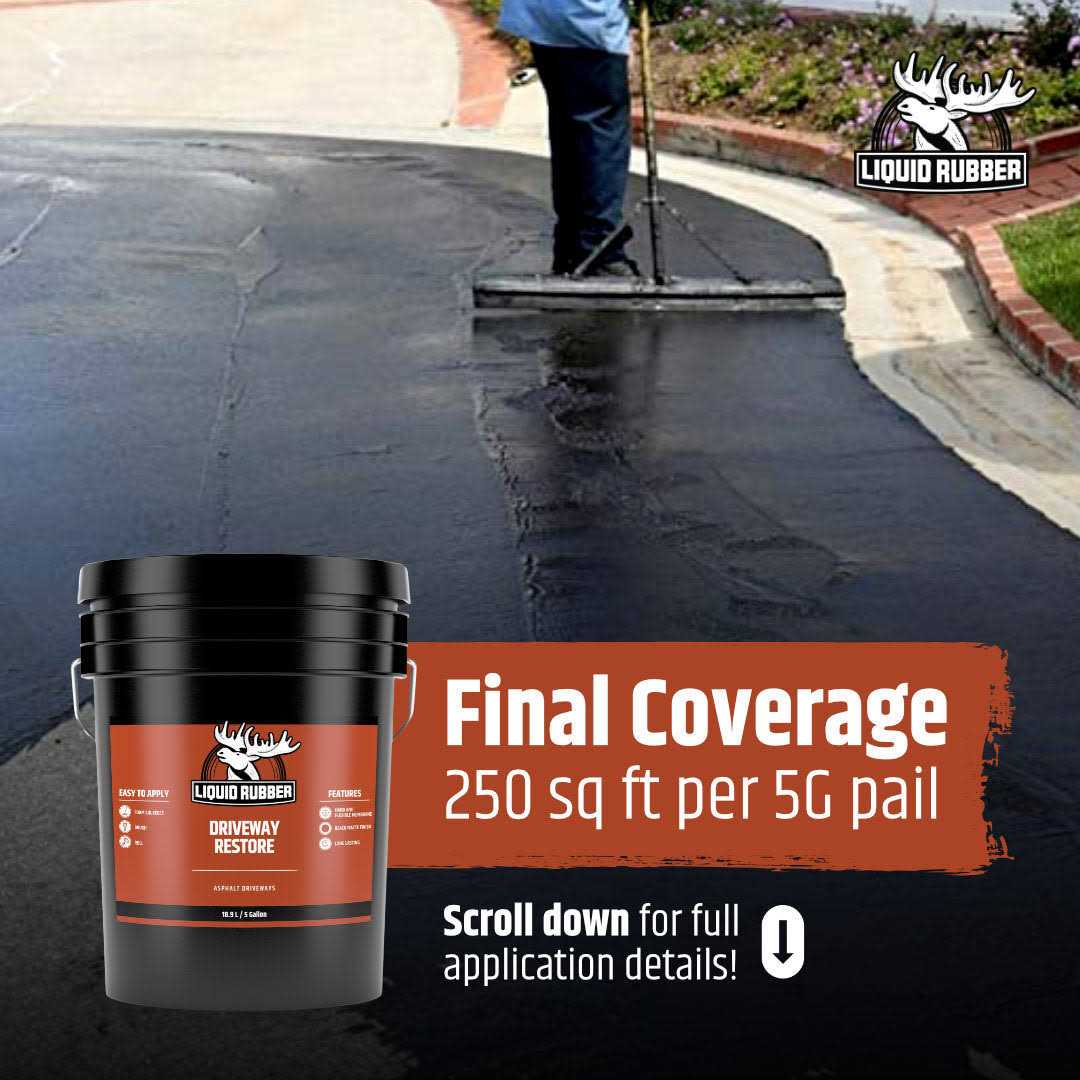 Driveway Restore Sealer Liquid Rubber - Inhomebuy