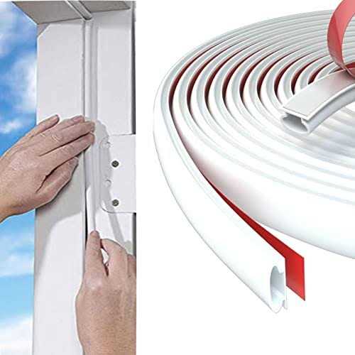 Weather Stripping Door Seal Strip,Self-Adhesive Rubber D-Shape Door Weather Stripping Sealers for Door Frame Window Insulation Large Gap - Inhomebuy