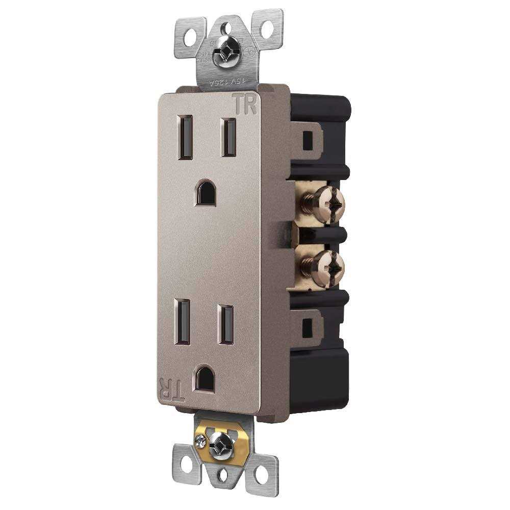 Enerlites Elite Series Decorator Receptacle Child Safe Tamper-Resistant Outlet - Inhomebuy