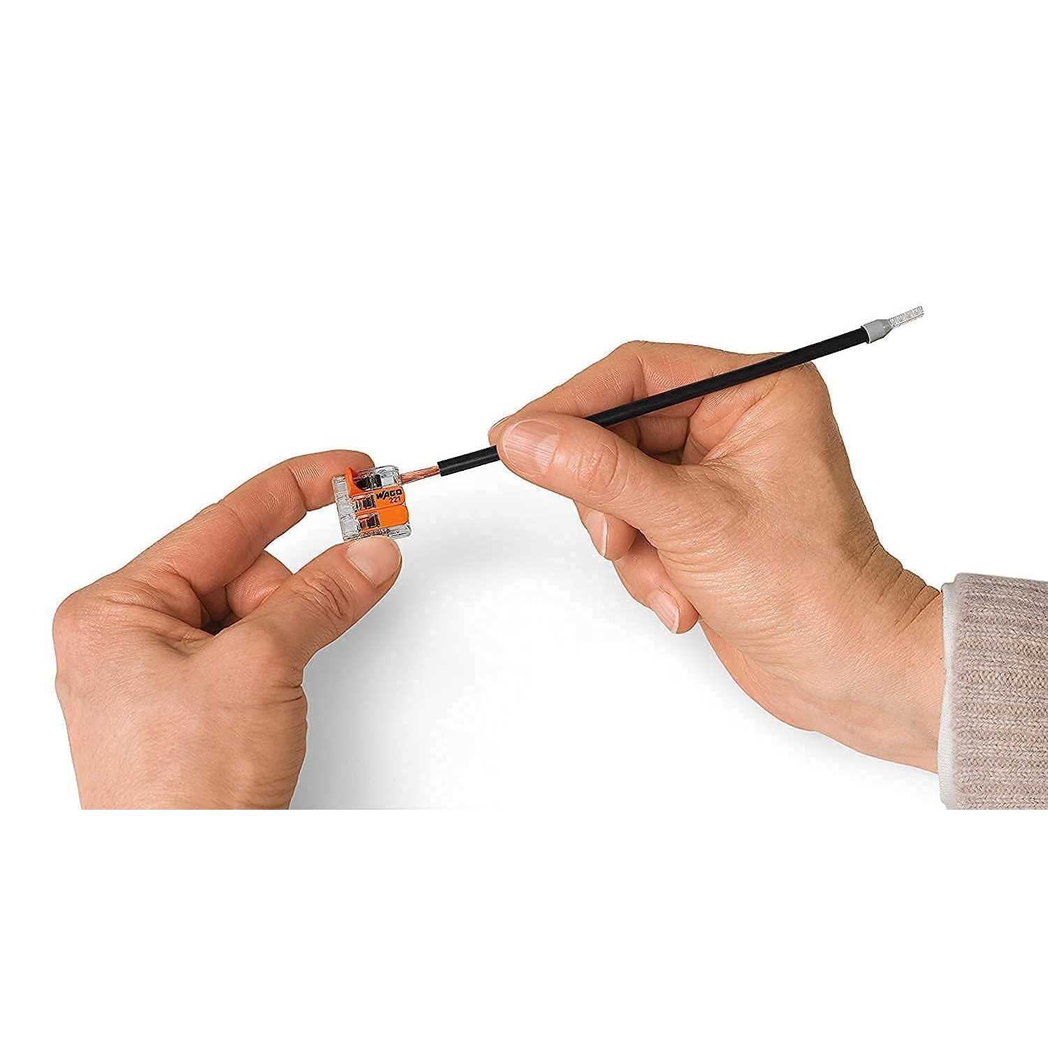 WAGO 221-2401 Lever-Nuts Inline 2 Wire Splicing Connectors - Inhomebuy