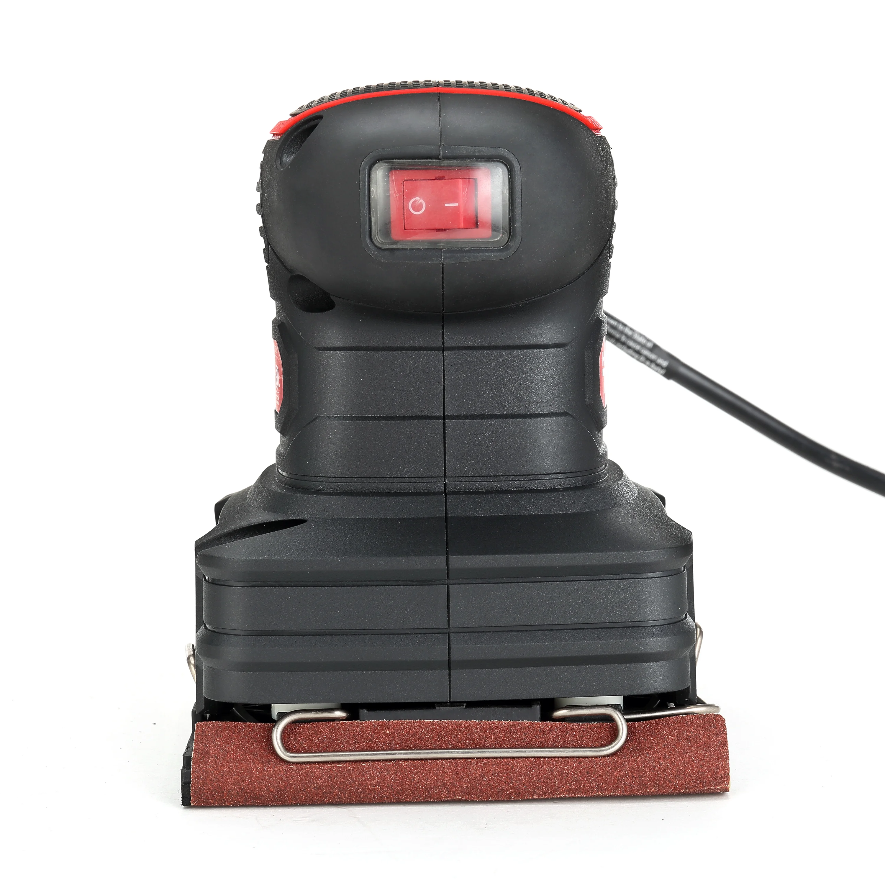 Hyper Tough 2 Amp Corded 1/4 Sheet Palm Sander with Dust Bag, Vacuum Hose Adapter, Punch Plate & 3 Sanding Sheets (60, 80 & 120 Grit) - Inhomebuy