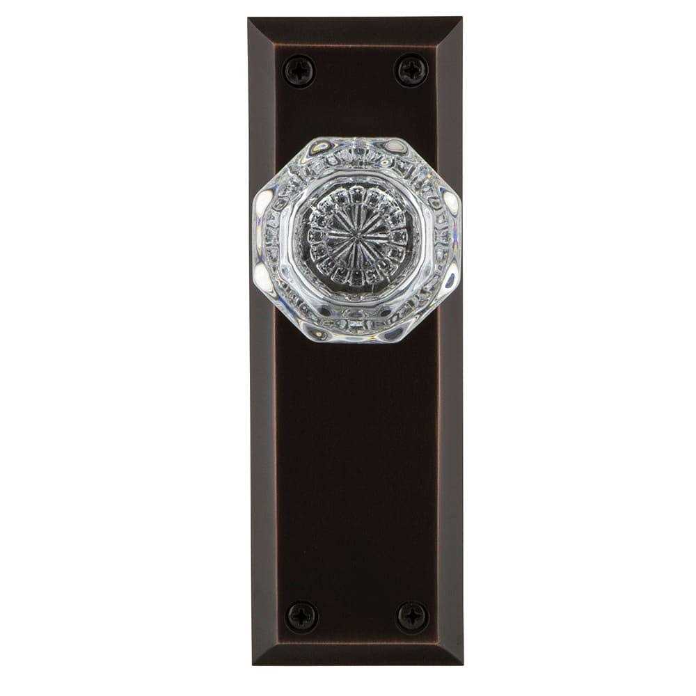 Nostalgic Warehouse New York Plate Privacy Waldorf Door Knob - Inhomebuy