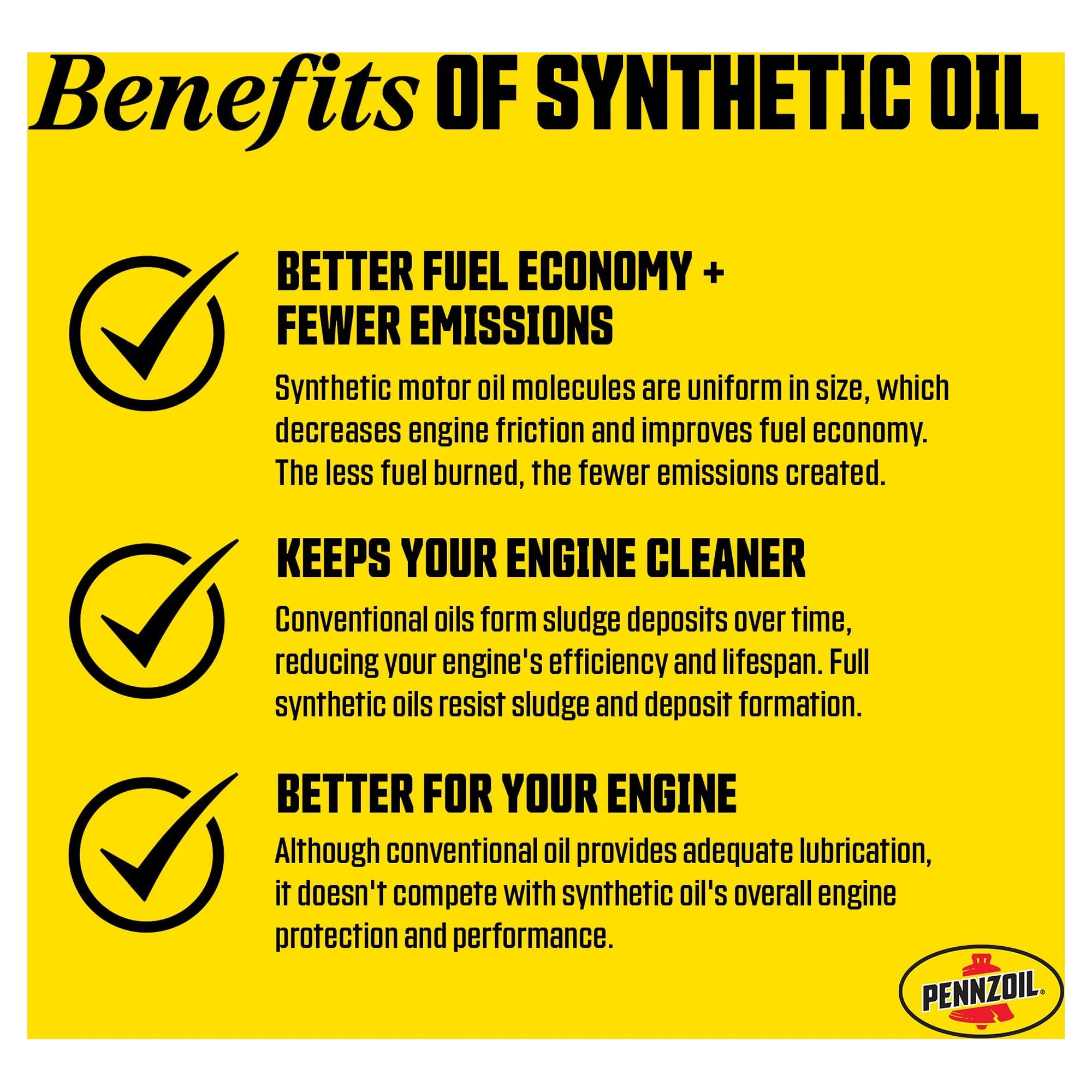 Pennzoil Platinum Full Synthetic High Mileage 5W-20 Motor Oil, 5 Quart - Inhomebuy