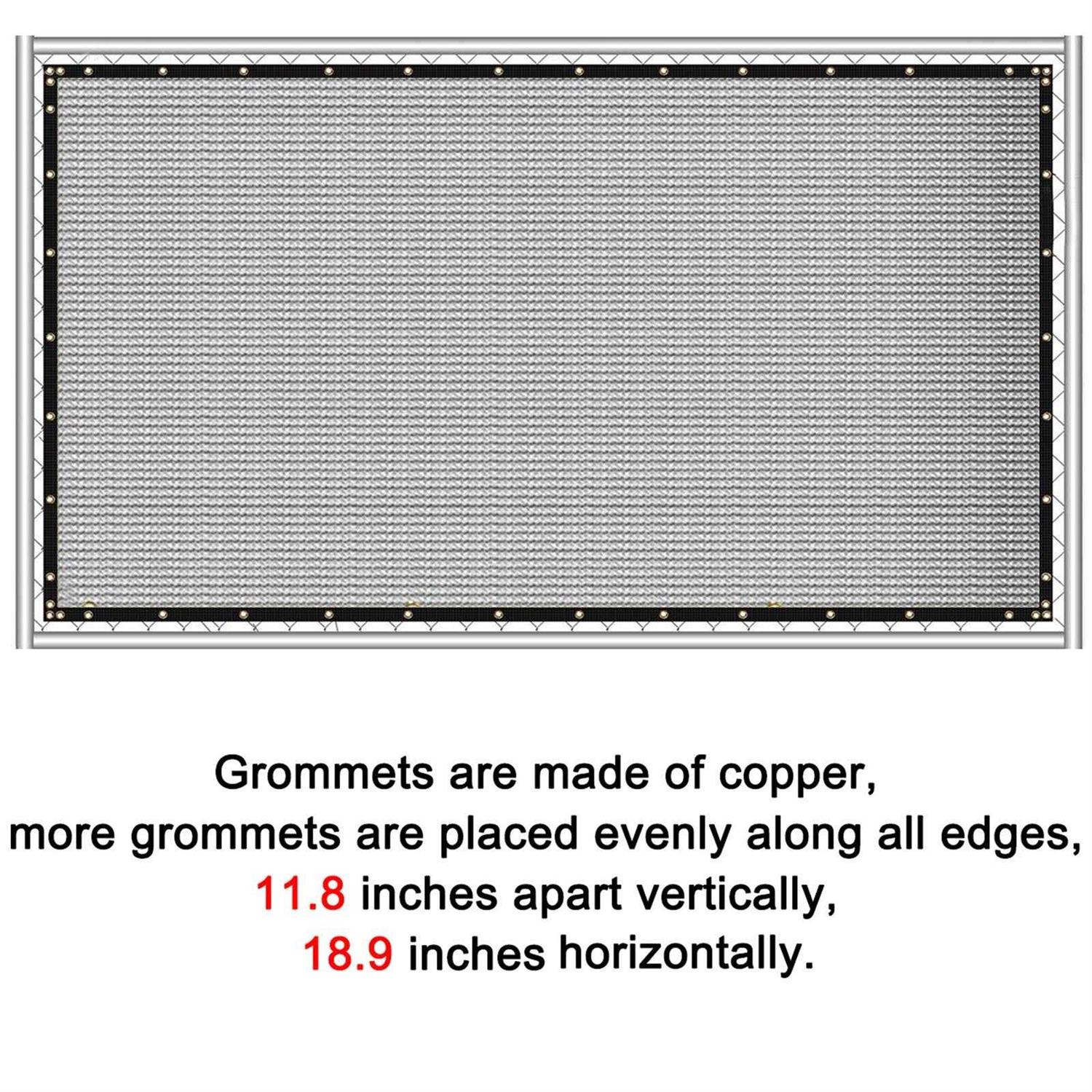 Sunnyglade 6 feet x 50 feet Privacy Screen Fence Heavy Duty Fencing Mesh Shade Net Cover for Wall Garden Yard Backyard - Inhomebuy