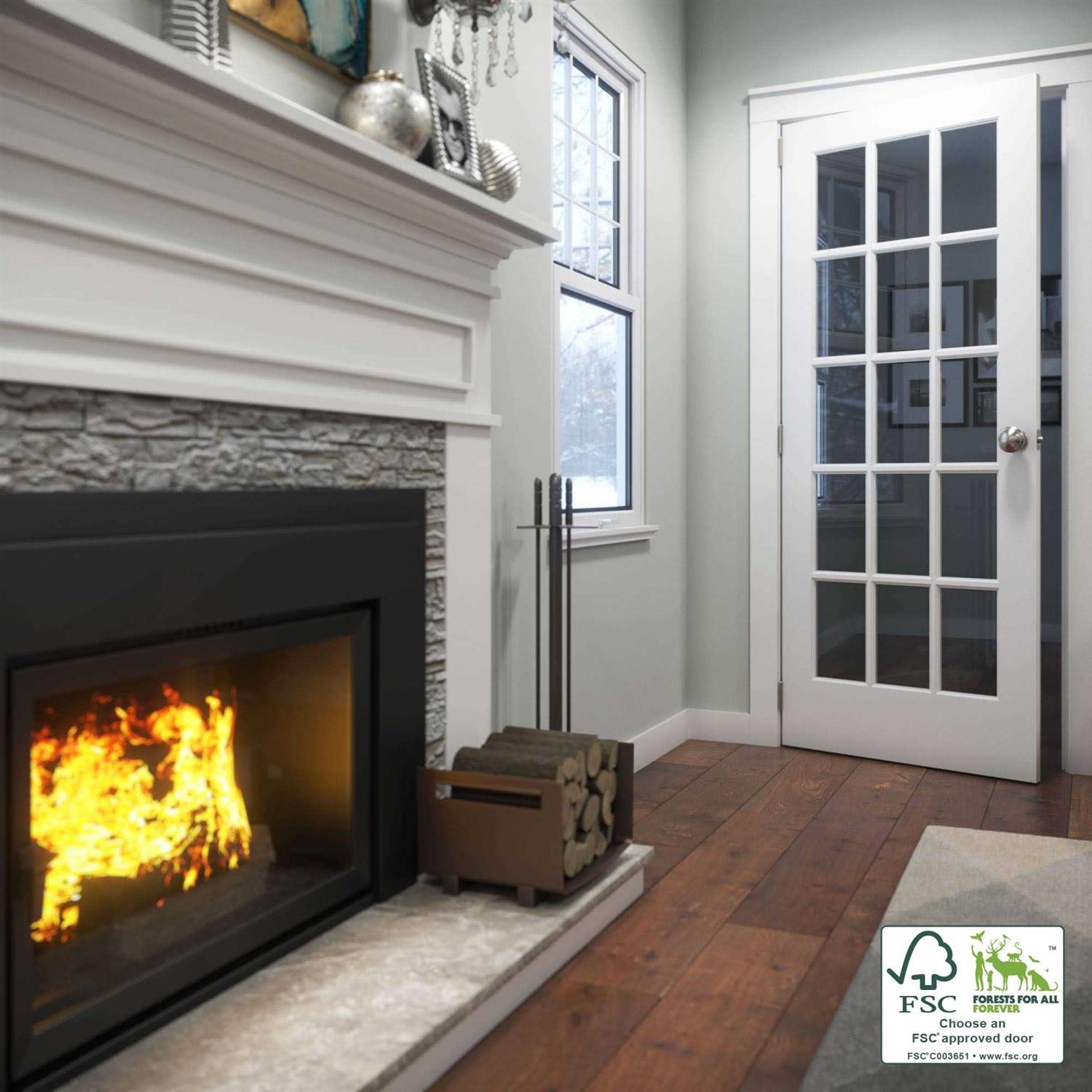 eightdoors 80 inch x 15-Lite French Clear Glass - Inhomebuy