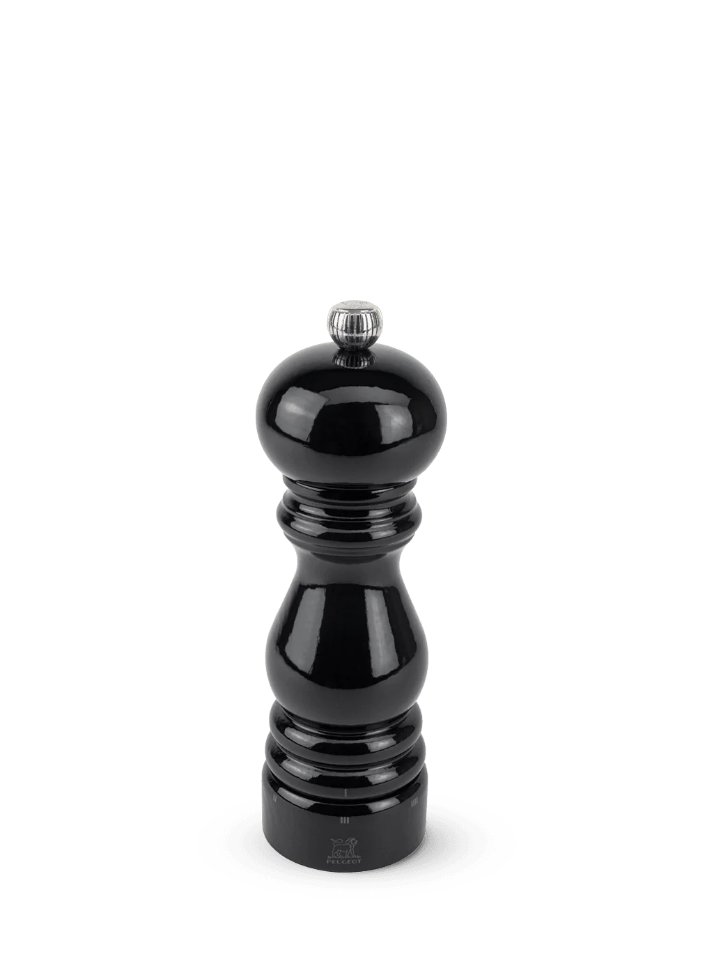 Peugeot Paris u'Select Pepper Mill in Wood Black Lacquered 18 cm - 7in - Inhomebuy