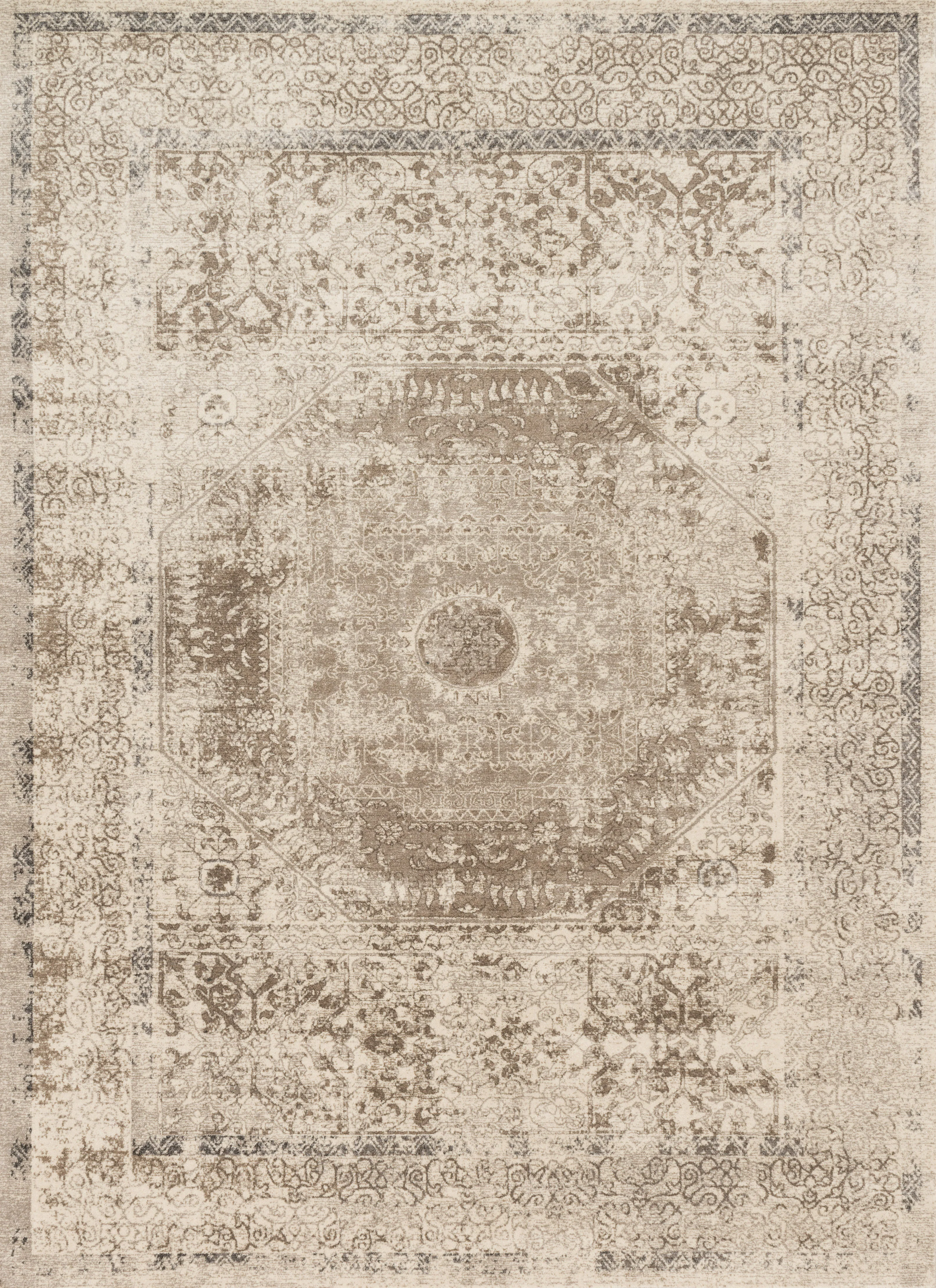 Loloi Rugs Century Collection Rug in Taupe, Sand - 7'10