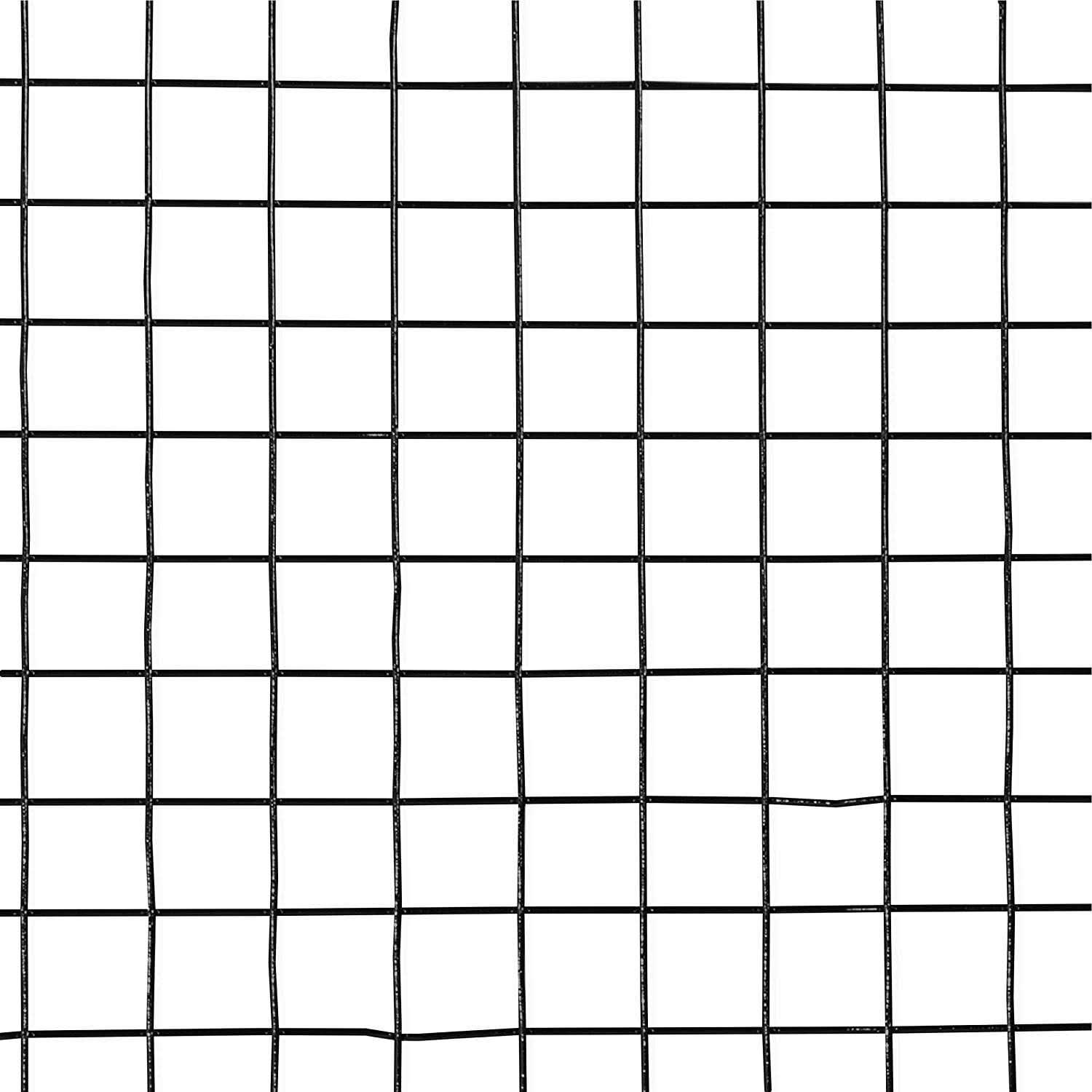 Fencer Wire 16 Gauge Black Vinyl Coated Welded Wire Mesh Size by 1 inch - Inhomebuy