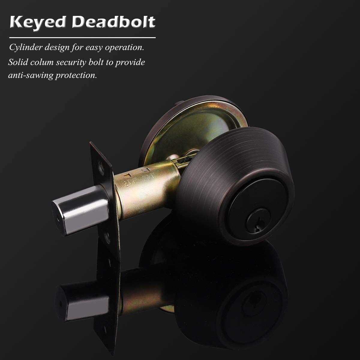 Gobrico 2 Keyed Alike Double Cylinder Deadbolts Door Locks - Inhomebuy