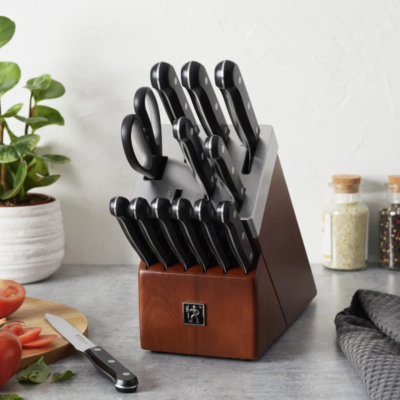 Henckels 14pc Knife Set in Self-Sharpening Block, Solution Series - Inhomebuy