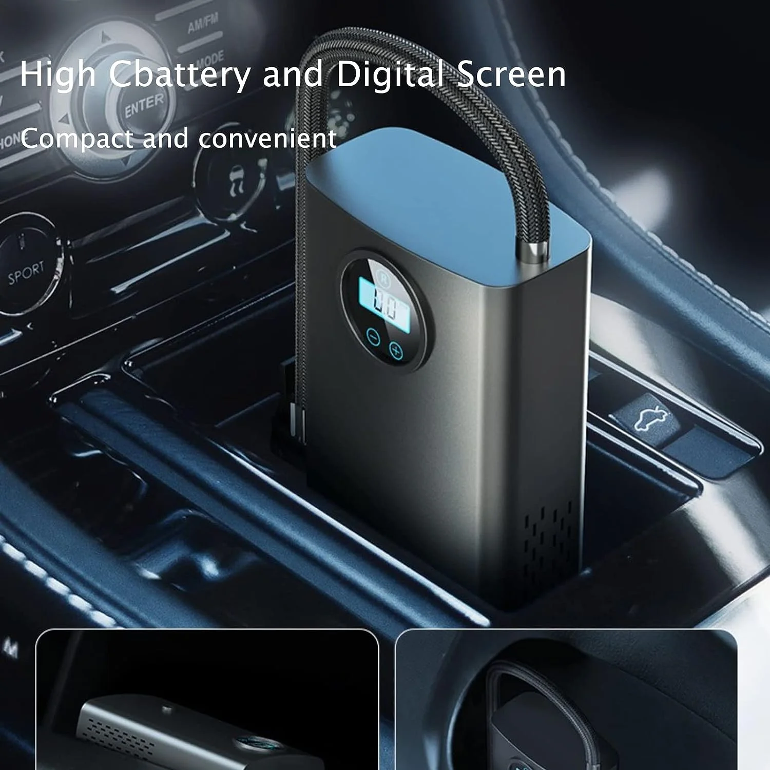 Maraawa Tire Inflator Portable Air Compressor 150PSI 17L/min Super Fast Inflate 3600mAh  Fast Inflation Tire Pump Portable Air Pump for Car Ball Moto & Bike - Inhomebuy