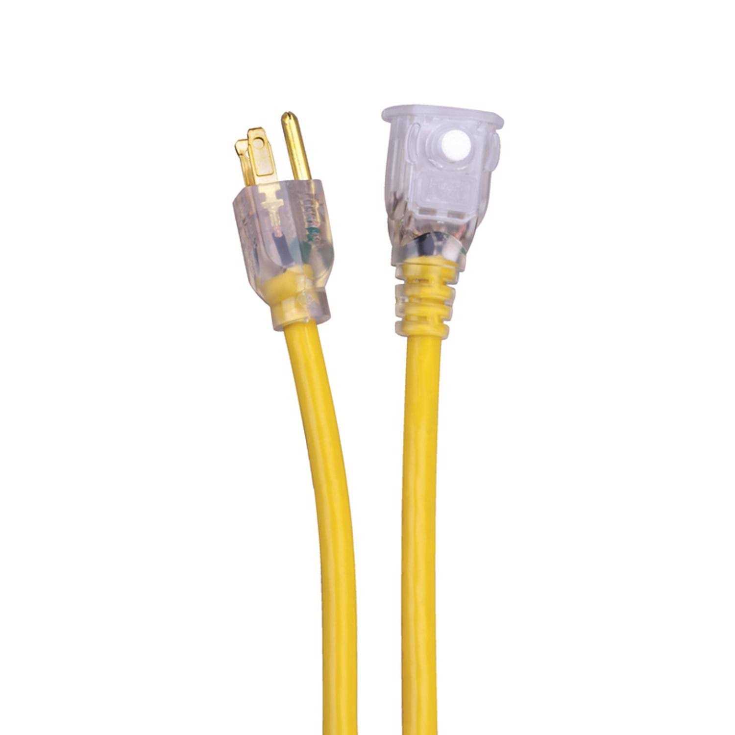 Monster Outdoor Extension Cord 14/3 SJTW Yellow - Inhomebuy