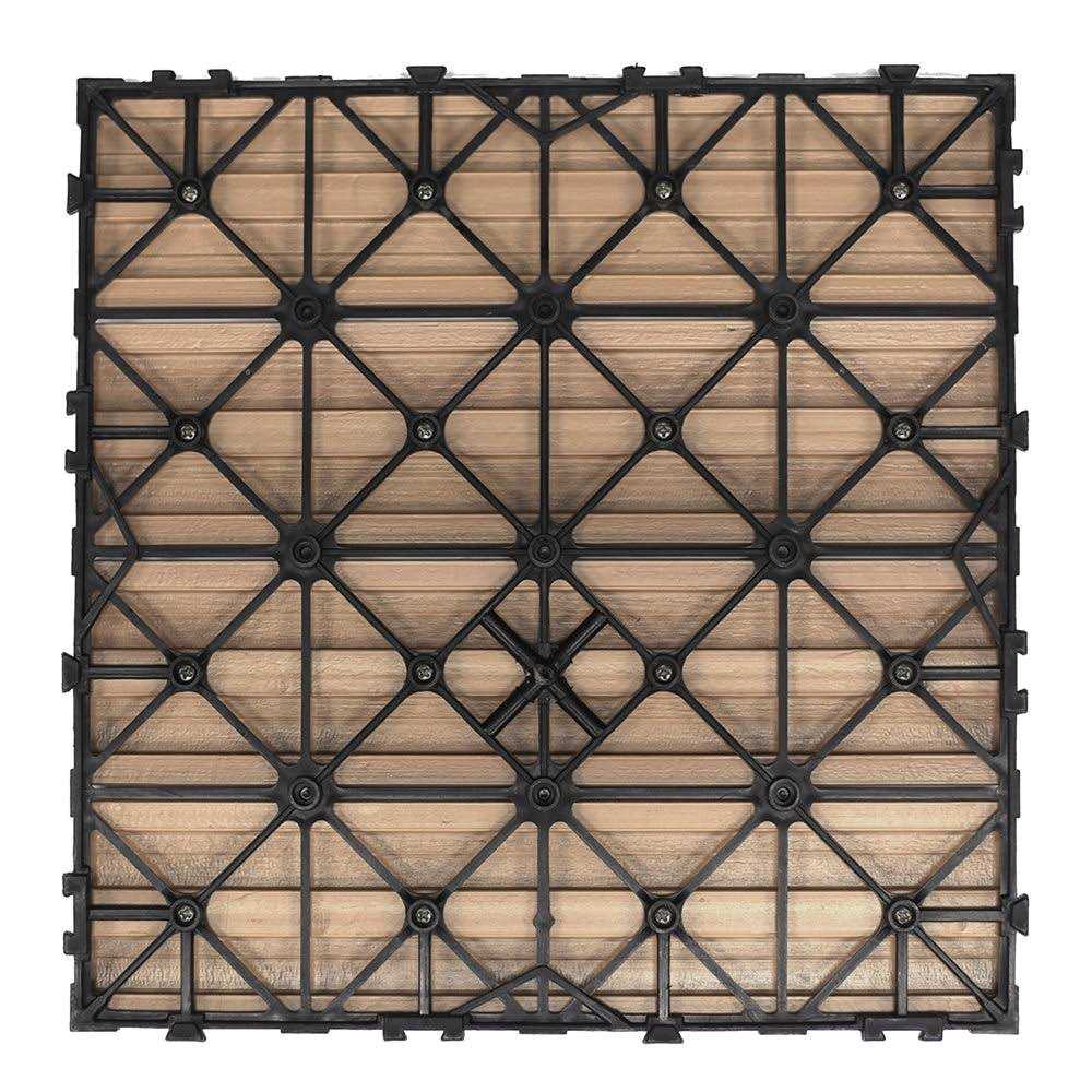 NewTechWood UltraShield Naturale 1 ft. x 1 ft. Quick Deck Outdoor Composite Deck Tile - Inhomebuy