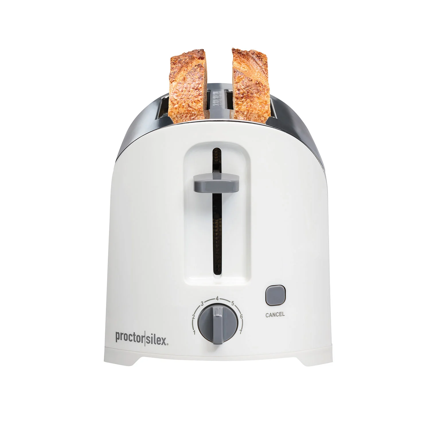 Proctor-Silex Toaster: 2-slice, chrome & white | 22632PS - Inhomebuy