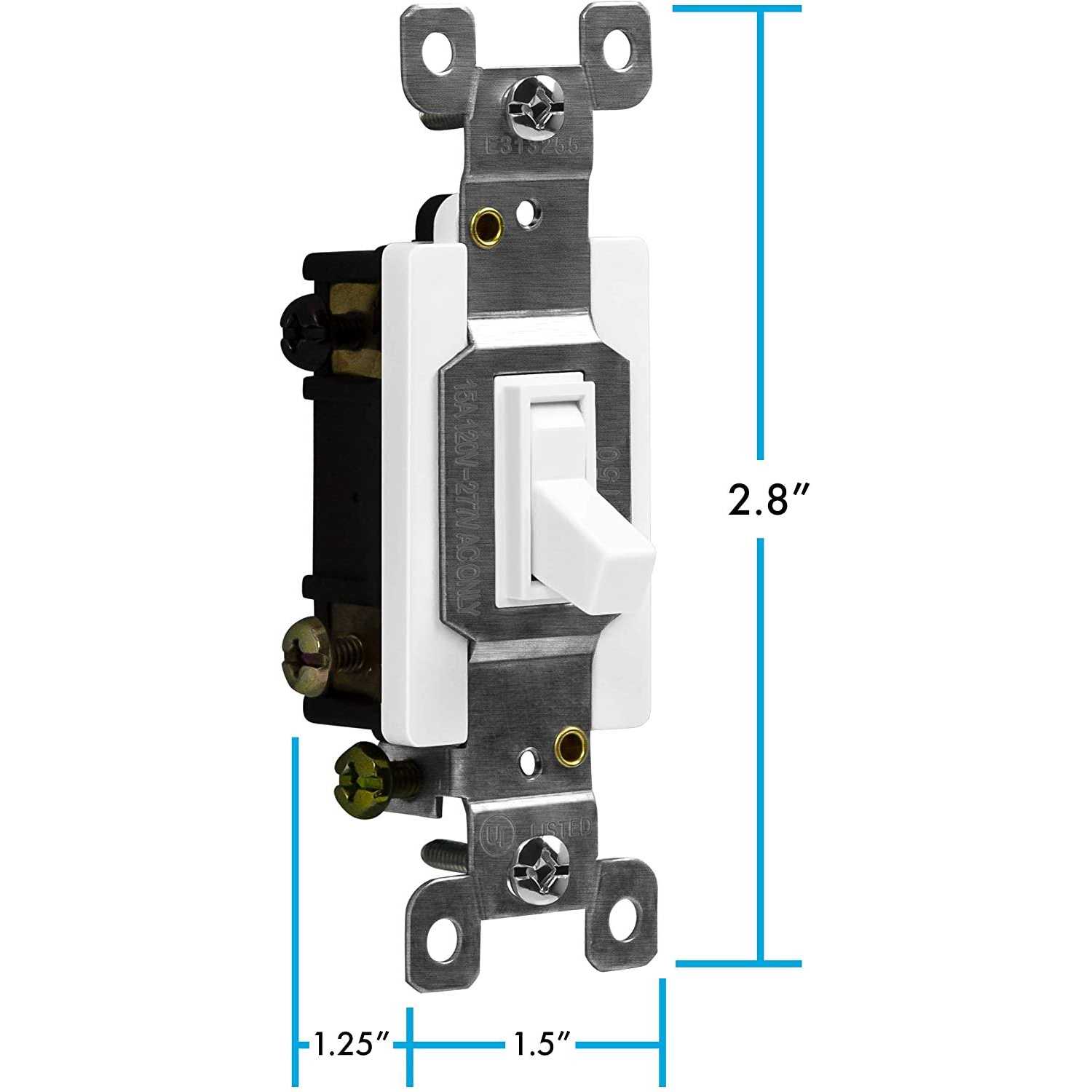 Enerlites 4-Way Decorator Light Switch 94150-W - Inhomebuy