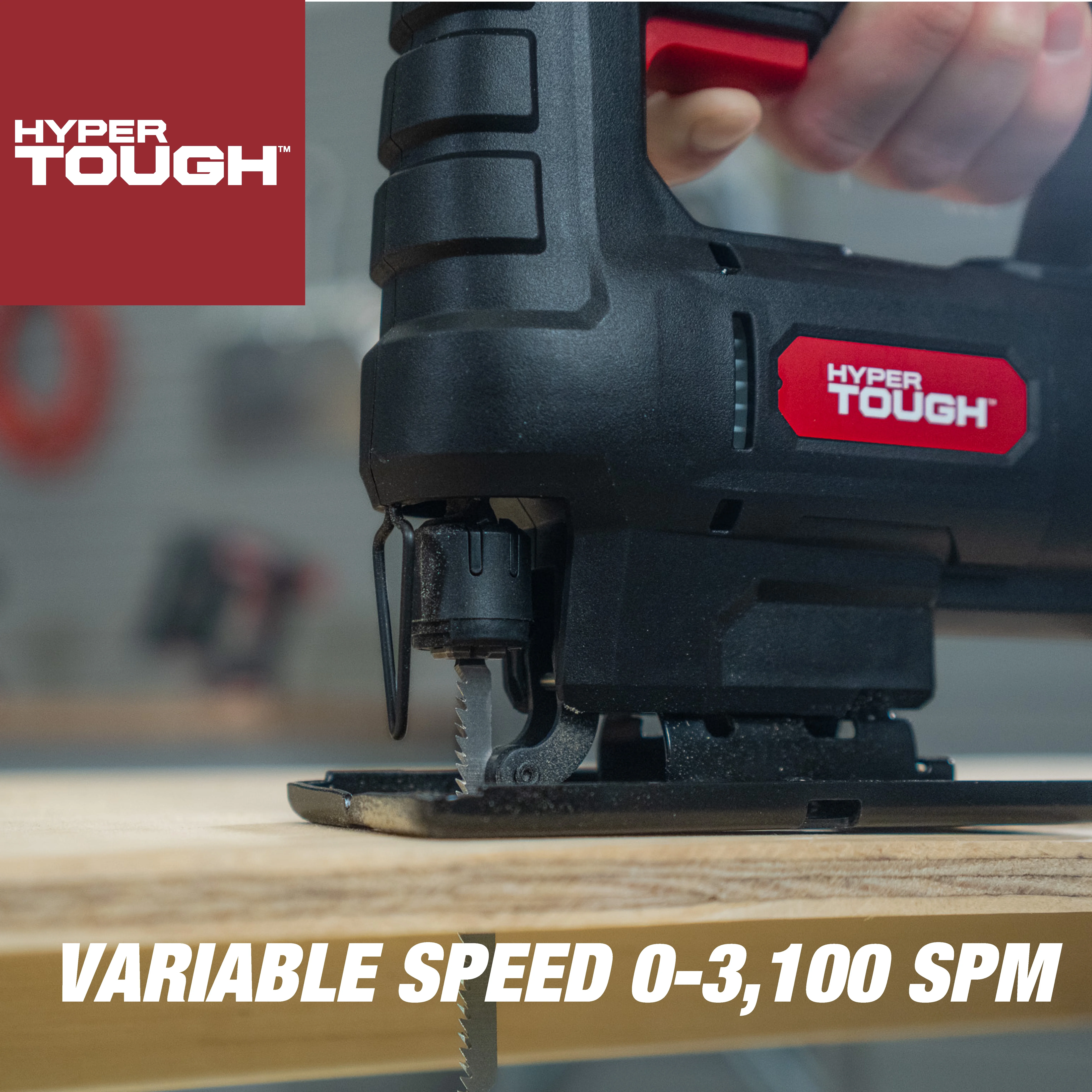 Hyper Tough 3.5-Amp Corded Jig Saw, Eelectric, 120 Volt, 44002 - Inhomebuy