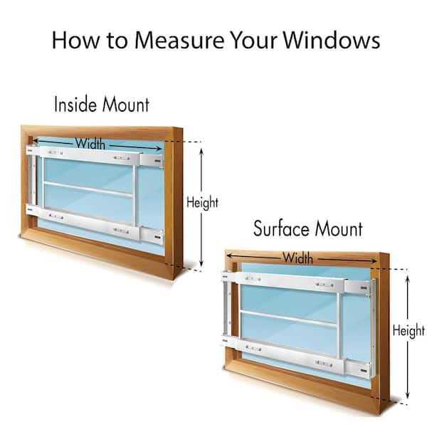 Mr. Goodbar Removable Adjustable Width Window Guard S203 - Inhomebuy