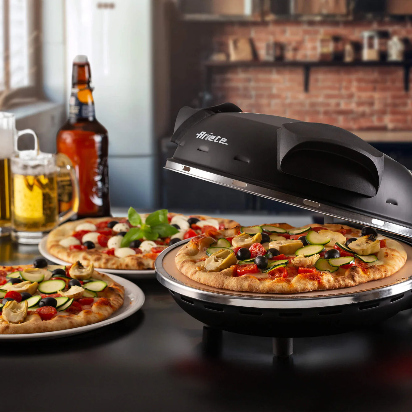 Pizza Oven for Homemade Pizza Red - Inhomebuy