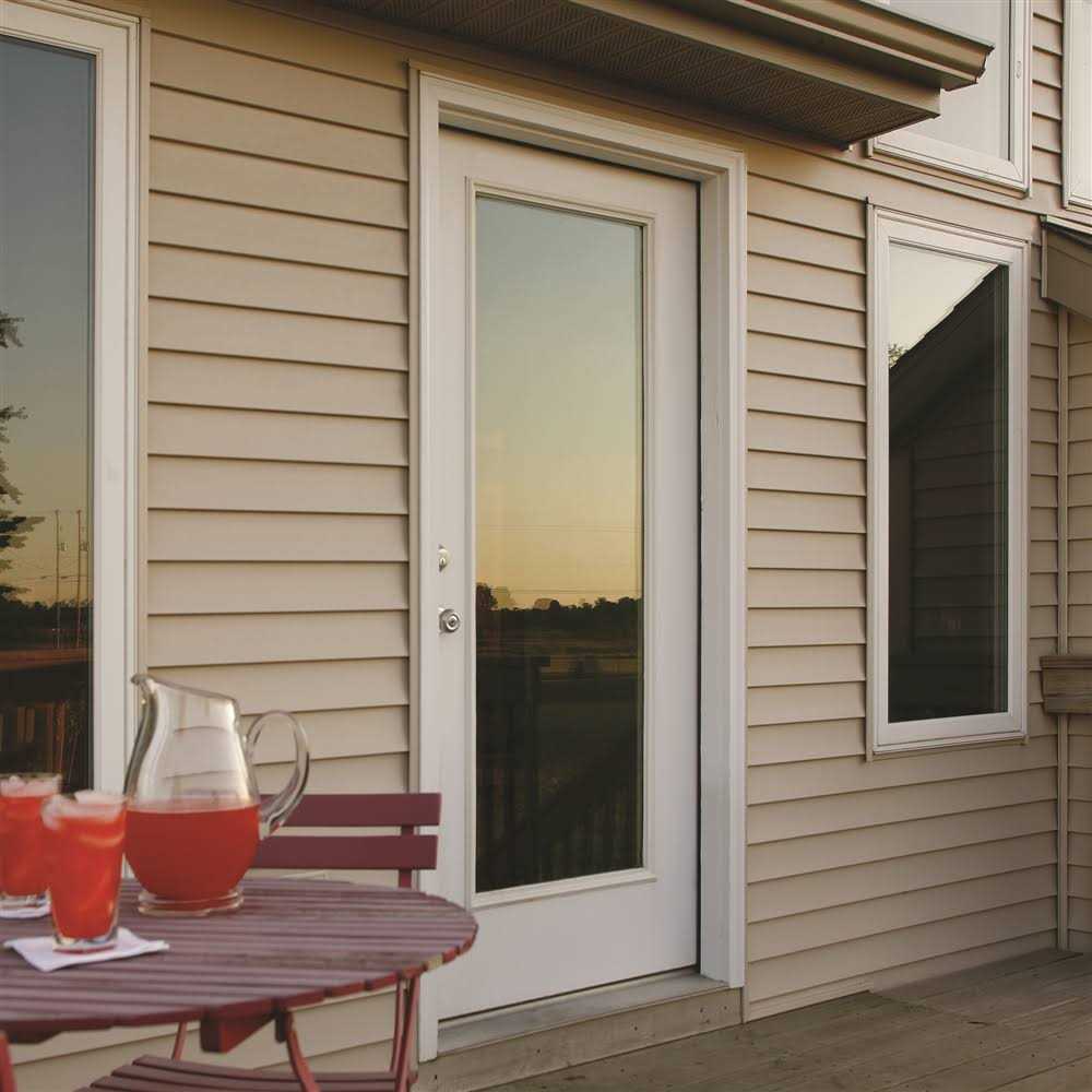 ODL 1-Lite Clear Low-E Glass 8 in. x 36 in. x 1 in. 1/2 Sidelite with White Frame Replacement Glass Panel - Inhomebuy