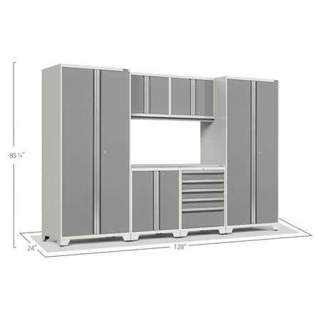 NewAge Products Pro Series 84 Diamond Plate Slatwall Backsplash - Inhomebuy