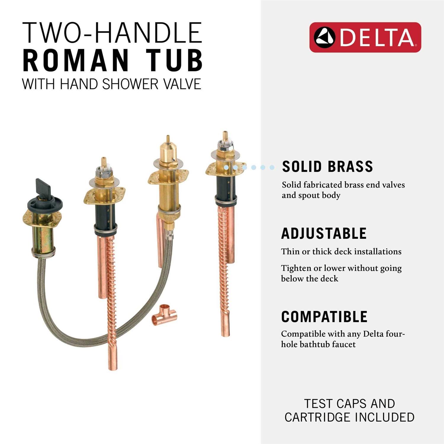 Delta R2707 Flexible Roman Tub Rough - Inhomebuy