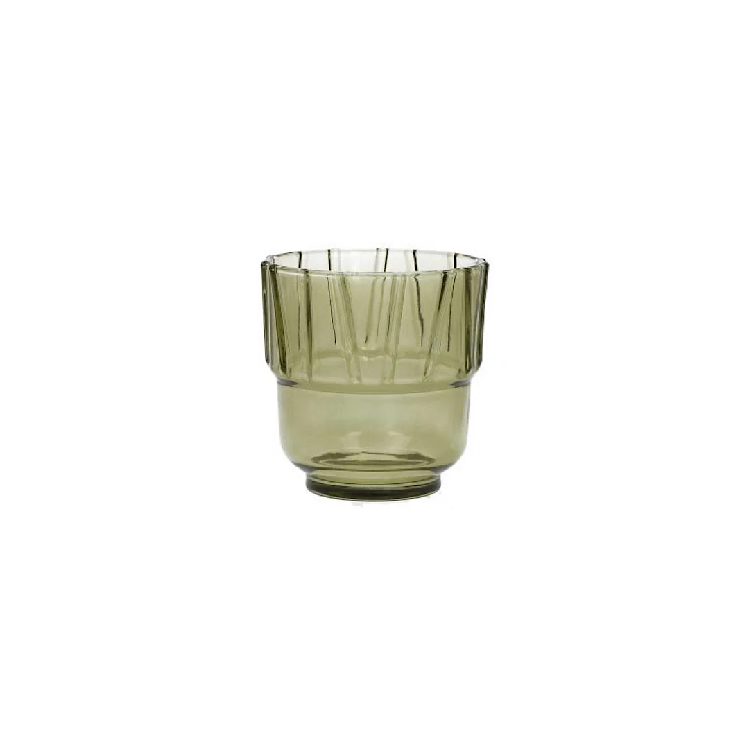 Bamboo line Stackable glass Set 6pcs - Inhomebuy