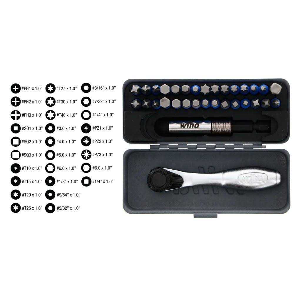 Wiha 76096 Security Hex Power Blade Set - Inhomebuy
