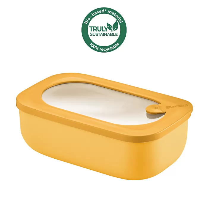 Eco - Storage & More Rectangular Container Mango Yellow 900CC - Inhomebuy