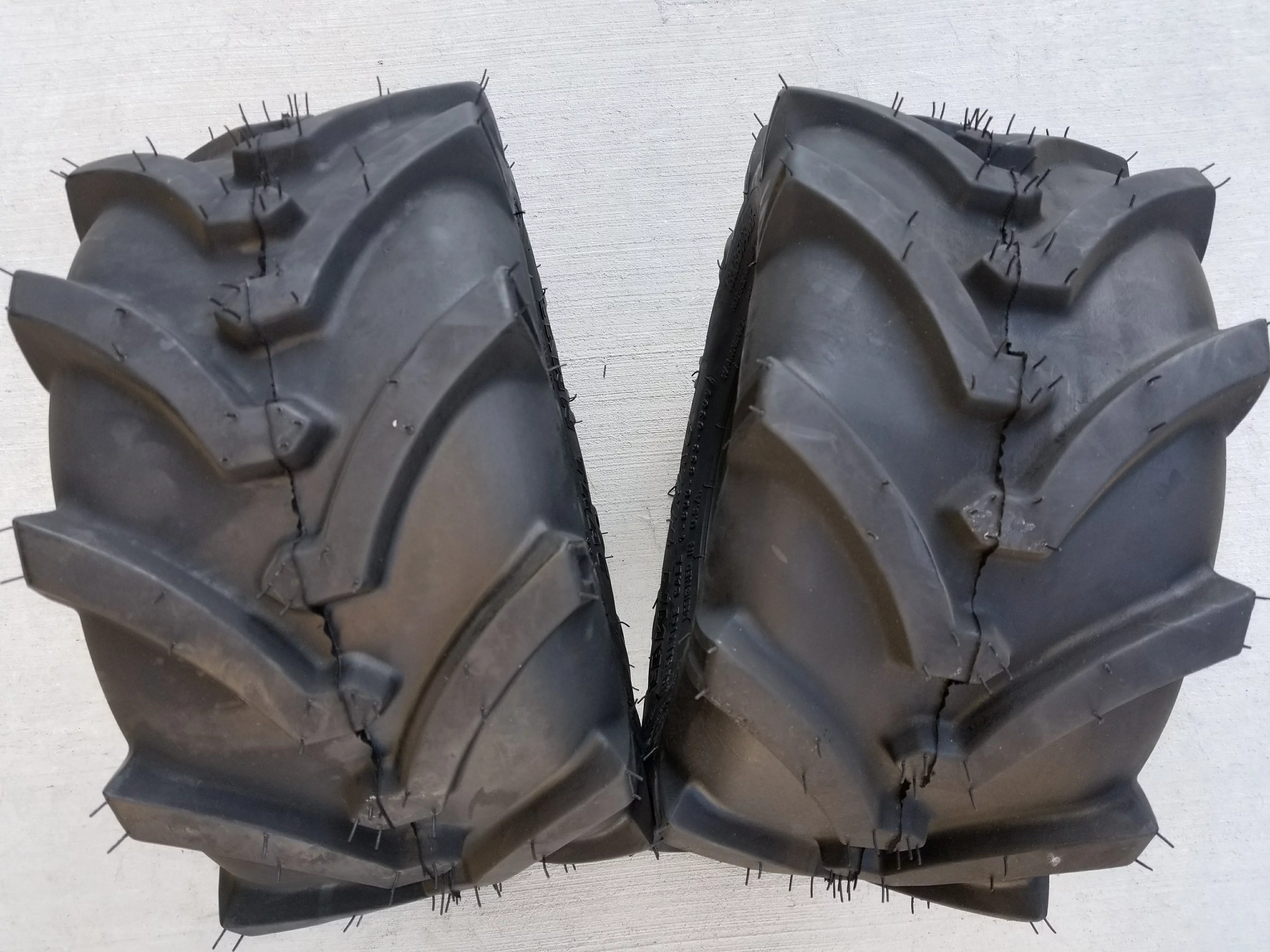 Pair 18x8.50-8 4 Ply OTR Lawn Trac Tires 4P 4 Ply Lug AG Traction 18x8.5-8 - Inhomebuy