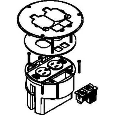 Wiremold 861QTC Wood Floor Box Assembly - Inhomebuy