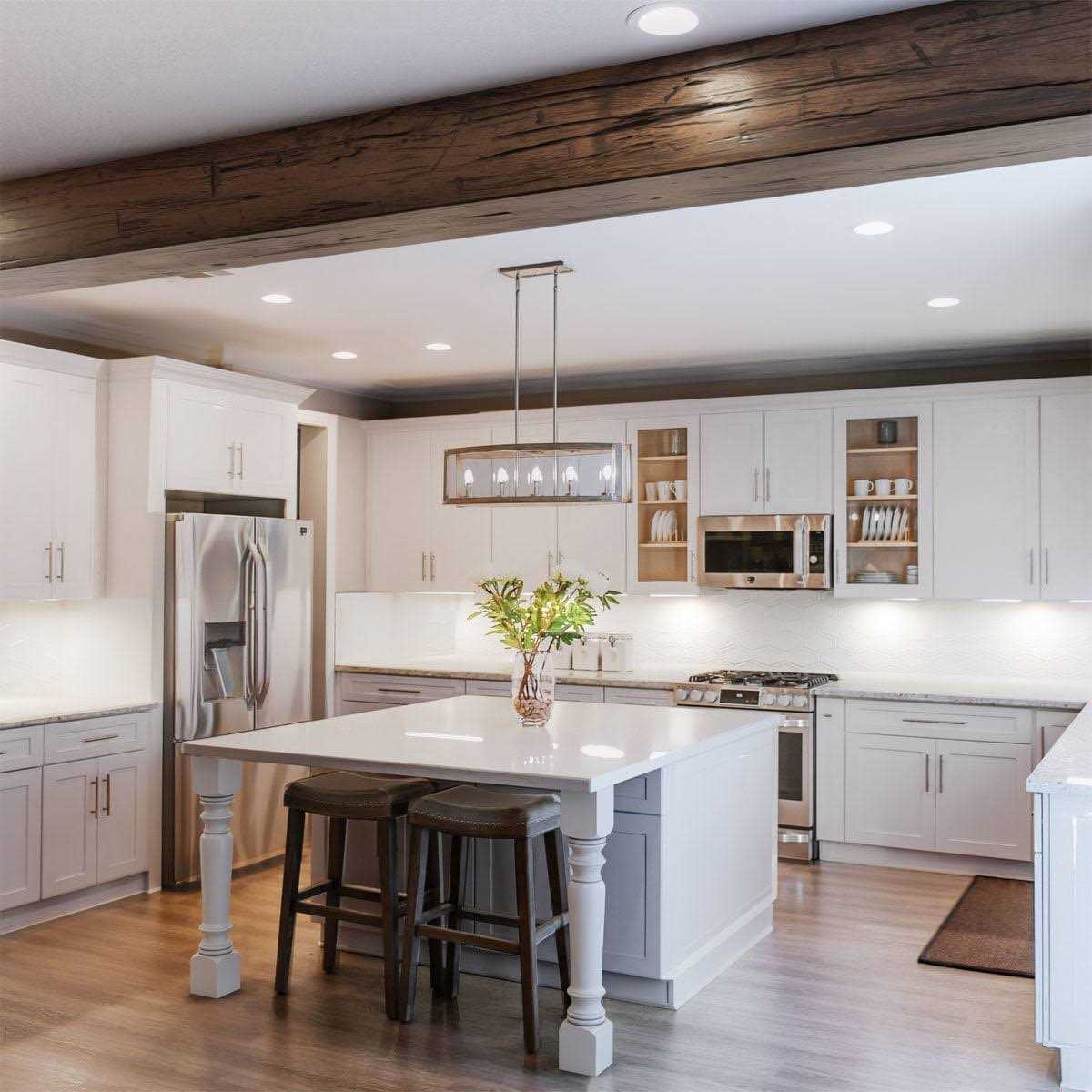 Ekena Millwork BKTM02X06X05HSCRS 2W x 6D x 5 1/2H Steel Hanging Shelf Bracket - Inhomebuy