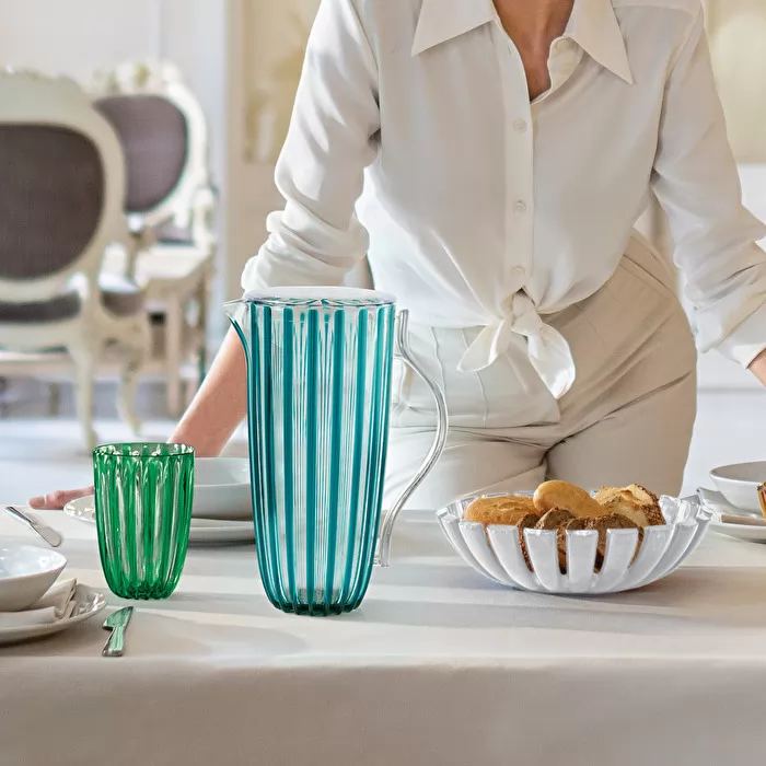 DolceVita Pitcher With Lid Turquoise - Inhomebuy