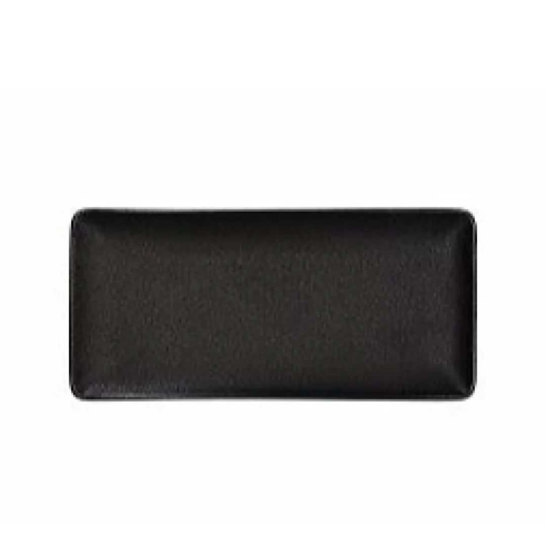 Sashimi Rectangular Plate 28x13.5cm Jap Black - Inhomebuy