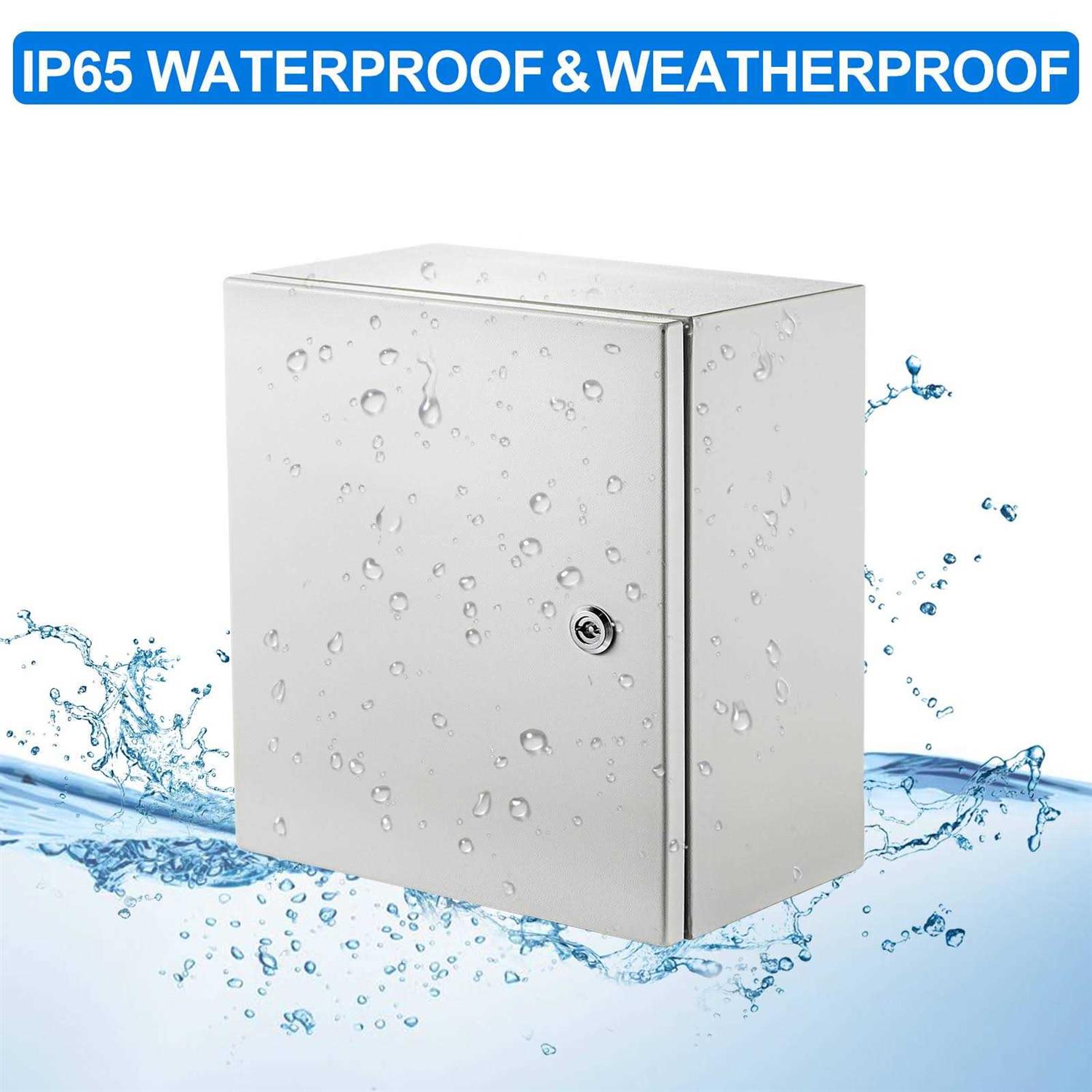 VEVOR Nema Steel Enclosure Nema 4X Steel Electrical Box IP66 Waterproof & Dustproof DQXJSTCFS - Inhomebuy