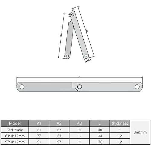 MroMax Folding Lid Support Hinges Lid Support Stay Hinge - Inhomebuy