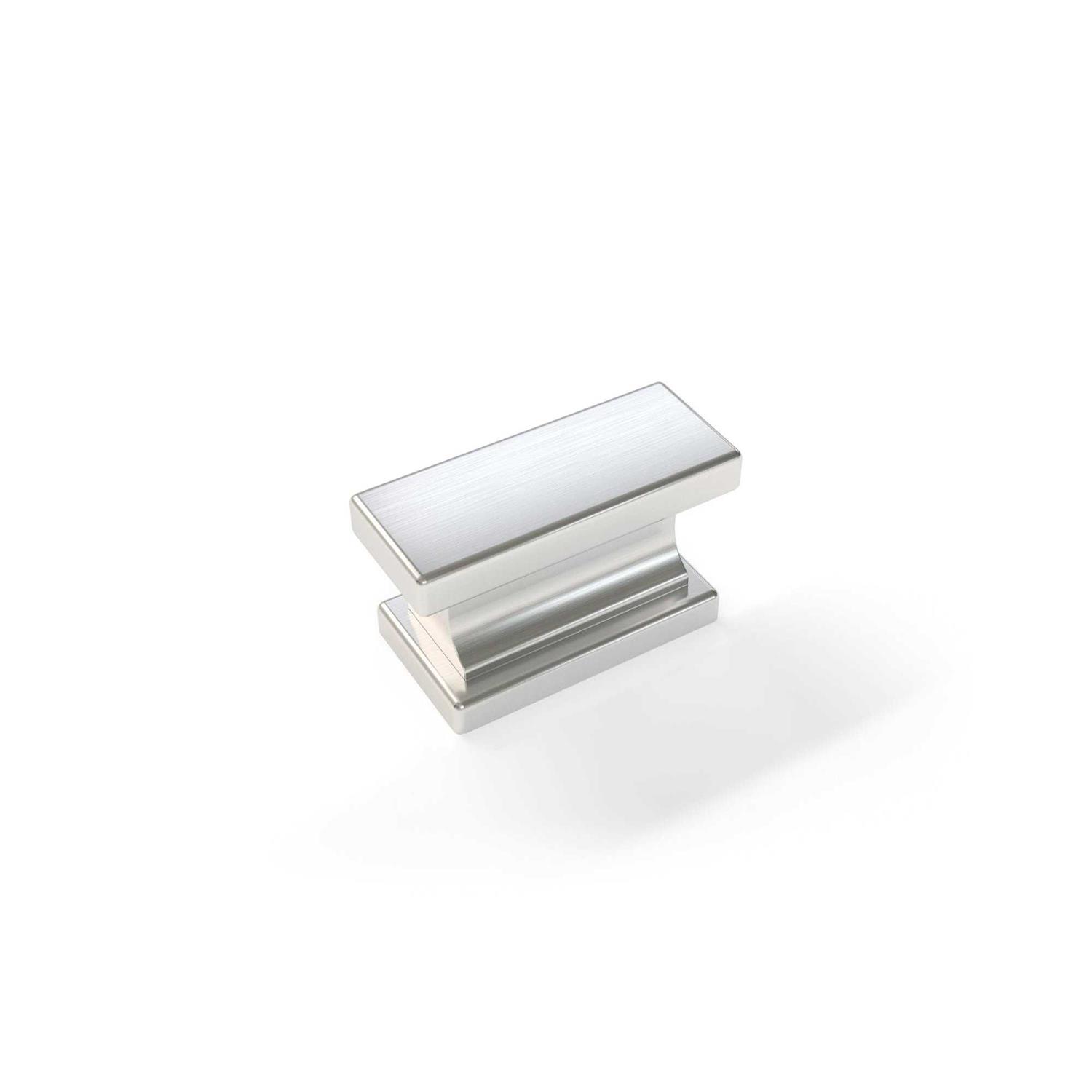 NewAge Products Home Cabinet Brushed Nickel Contemporary Square Knob - Inhomebuy