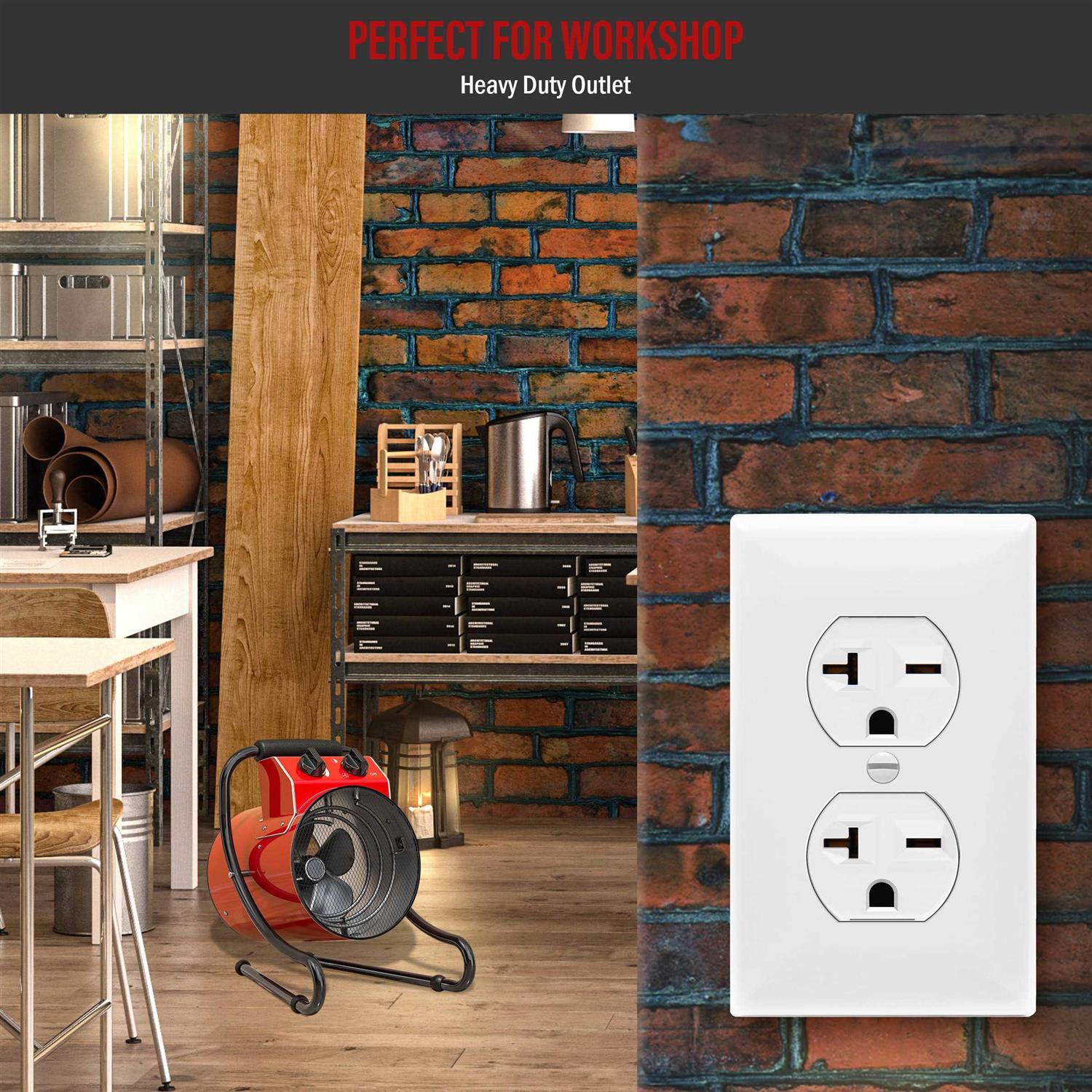 Enerlites Duplex Outlets and Wall Plates Bundle Tamper-resistant Electrical Receptacle 61580-TR-WWP - Inhomebuy