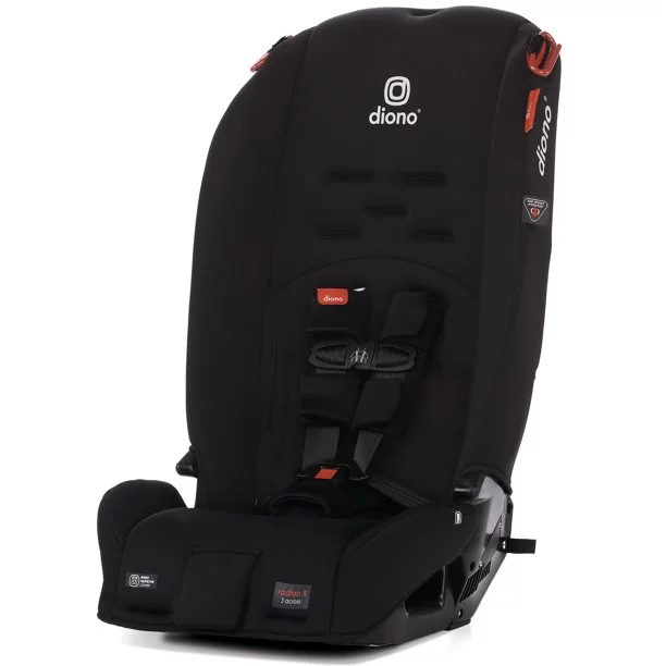 Diono Radian 3R All-in-One Convertible Car Seat, Slim Fit 3 Across, Black Jet - Inhomebuy
