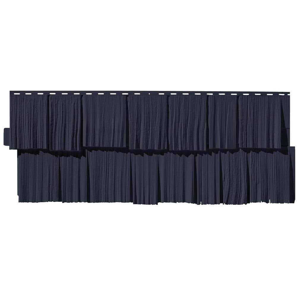 Novik Shake HS 18.75 in. x 48.38 in. Hand-Split Shake 49.36 Sq. ft. per Box Plastic Shake Vinyl Siding - Inhomebuy