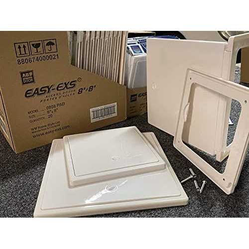 EASY-EXS Access Panel 12×16 with Door Plastic White - Inhomebuy