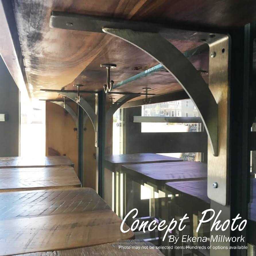 Ekena Millwork 2W x 14D x 5 1/4H Embrey Steel Bracket - Inhomebuy