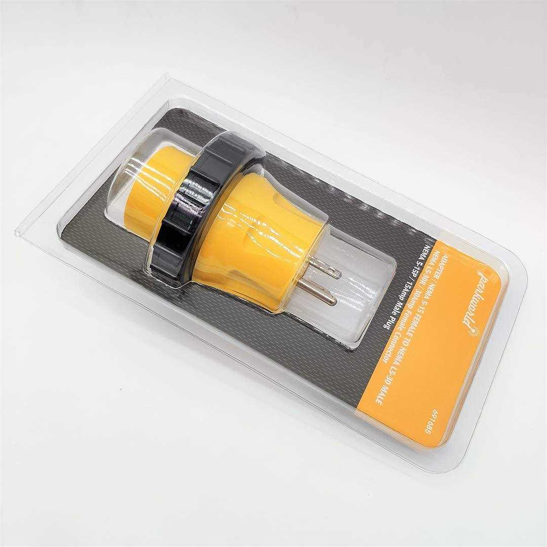 Parkworld 68345 Generator NEMA L14-30R to L14-30R 4 Prong 30 AMP Female to Female Adapter Cord 18 inch - Inhomebuy