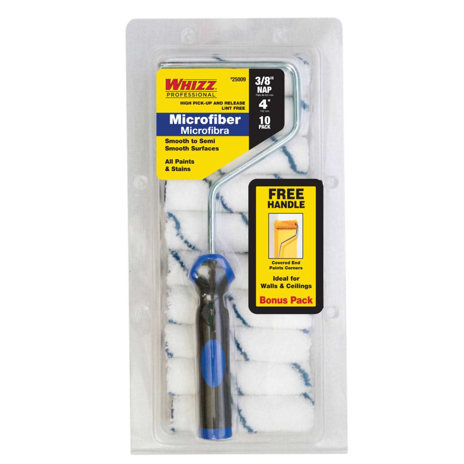 Whizz Cabinet and Door 3-Piece Foam Paint Roller Kit - Inhomebuy