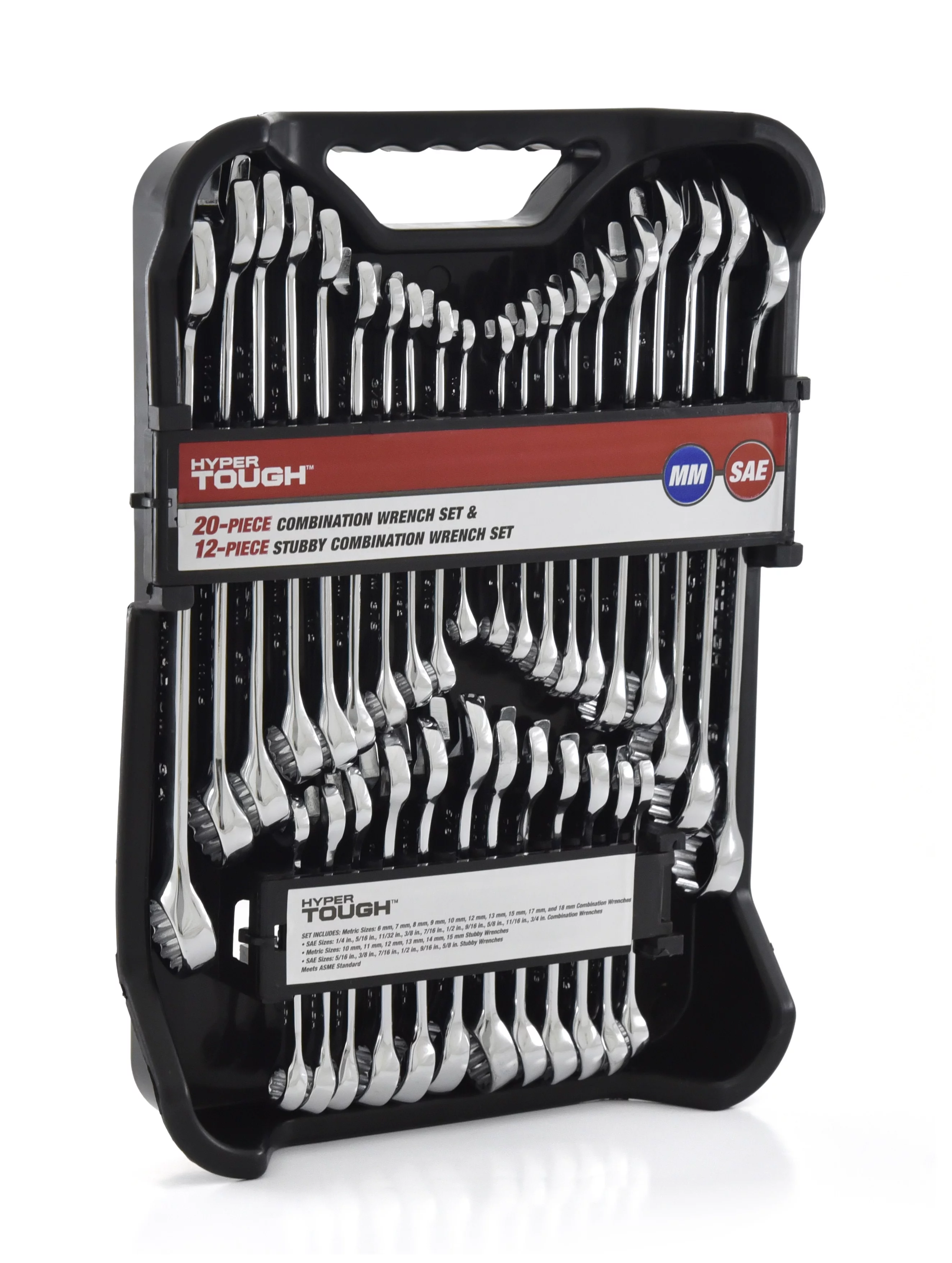 Hyper Tough 32-Piece Combination Wrench Set, Metric & SAE - Inhomebuy