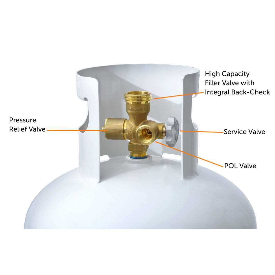 Flame King 10 Pound Propane Tank Cylinder with Type 1 OPD Valve - Inhomebuy