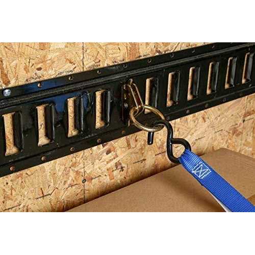 E-Track Tie-Down KIT! 4 Powder-Coated 8′ Horizontal E Track Rails - Inhomebuy