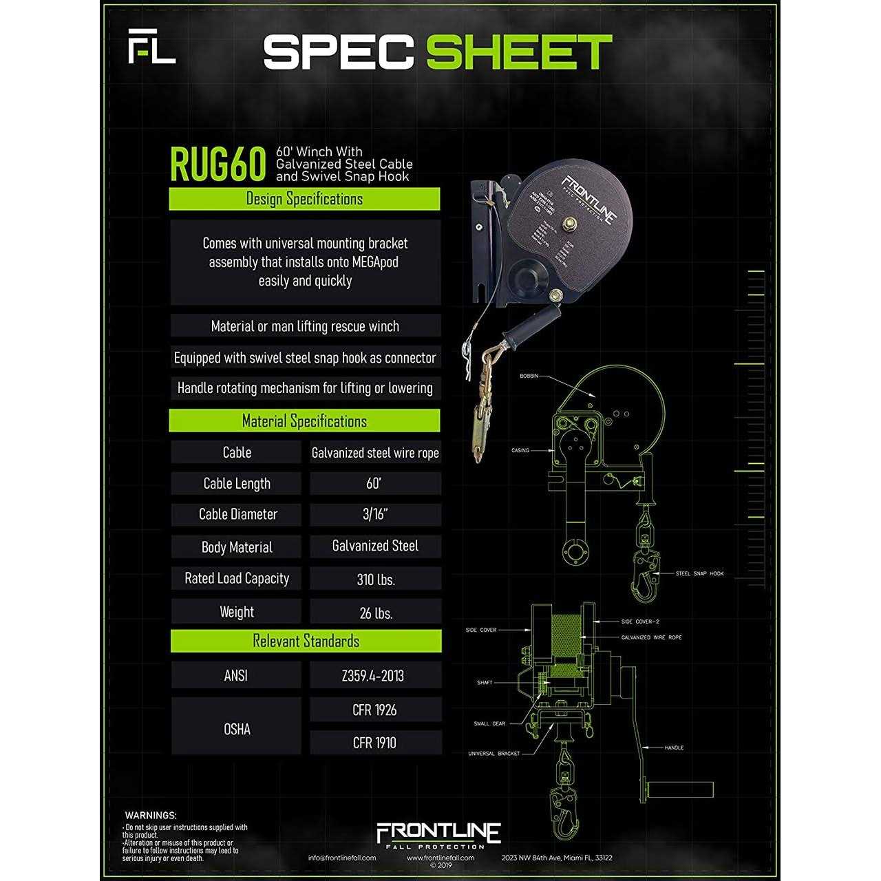 Frontline ROSU01 Stainless Steel Permanent Use Roof Anchor - Inhomebuy