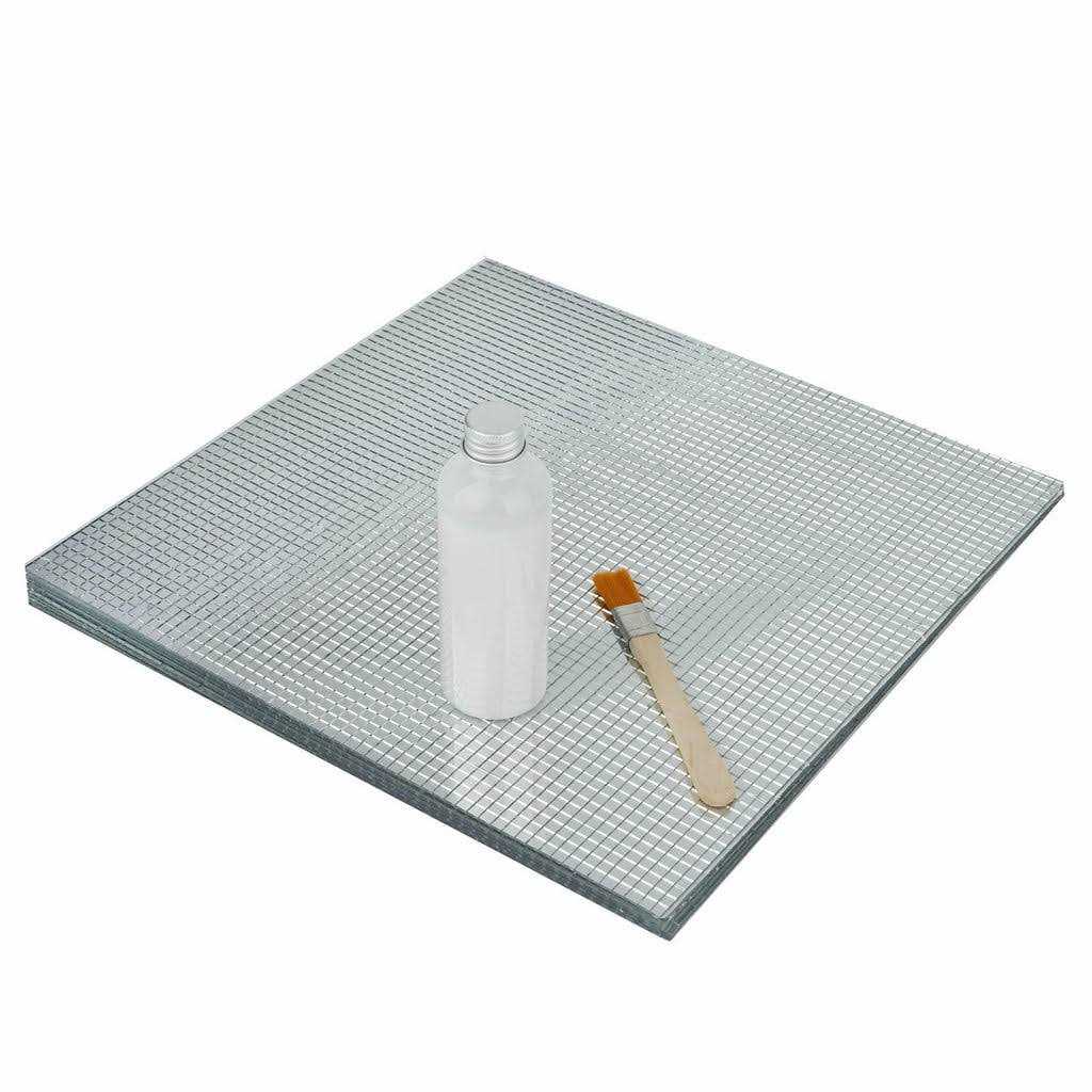 Efavormart 10 Pack Gold Self Adhesive Wall Panels Peel and Stick Mirror Wall Stick Tiles - Inhomebuy