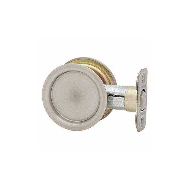Kwikset Satin Round Pocket Door Lock - Inhomebuy